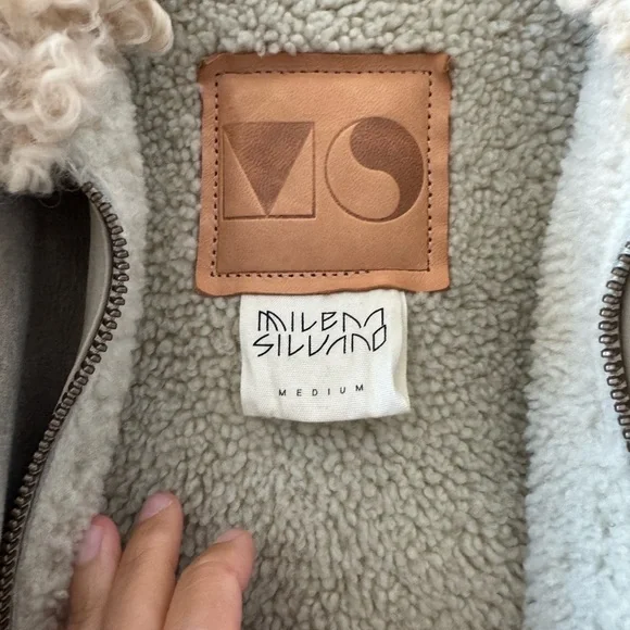 Milena Silvano Aviator Jacket Rare Archival Piece